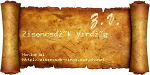 Zisencsák Virág névjegykártya
